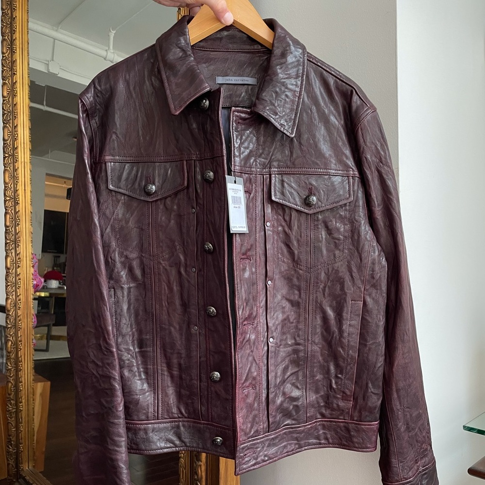 John Varvatos leather jacket